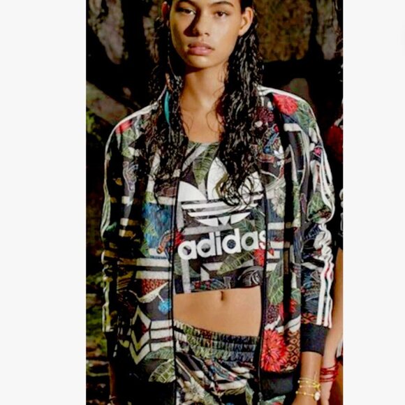 adidas Originals Jackets & Blazers - Adidas XioFloresta Rita Jungle Track Jacket Sz S